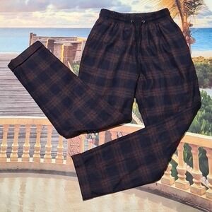 Kal Rieman Plaid High Waist Pants Size Small